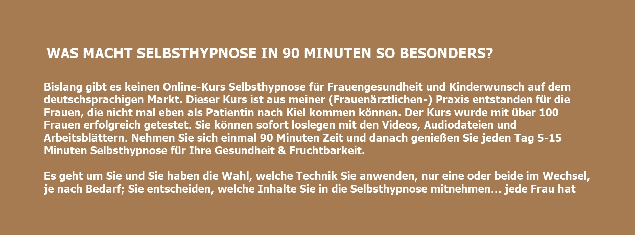 Warum ist Selbsthypnose so besonders?